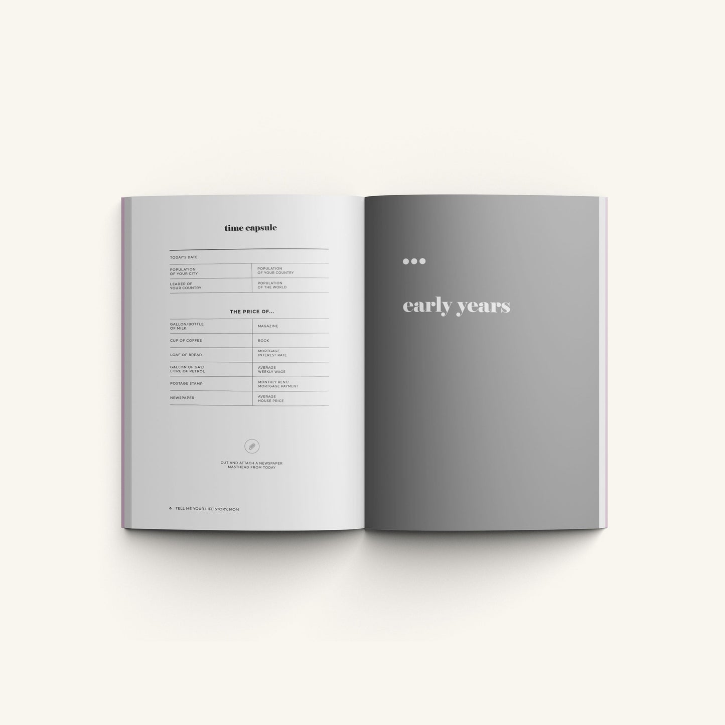 Tell Me Your Life Story Mom